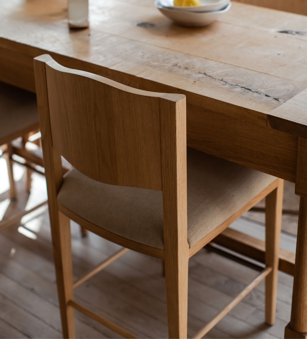 Ophelia White Oak Counter Stool Counter Stools
