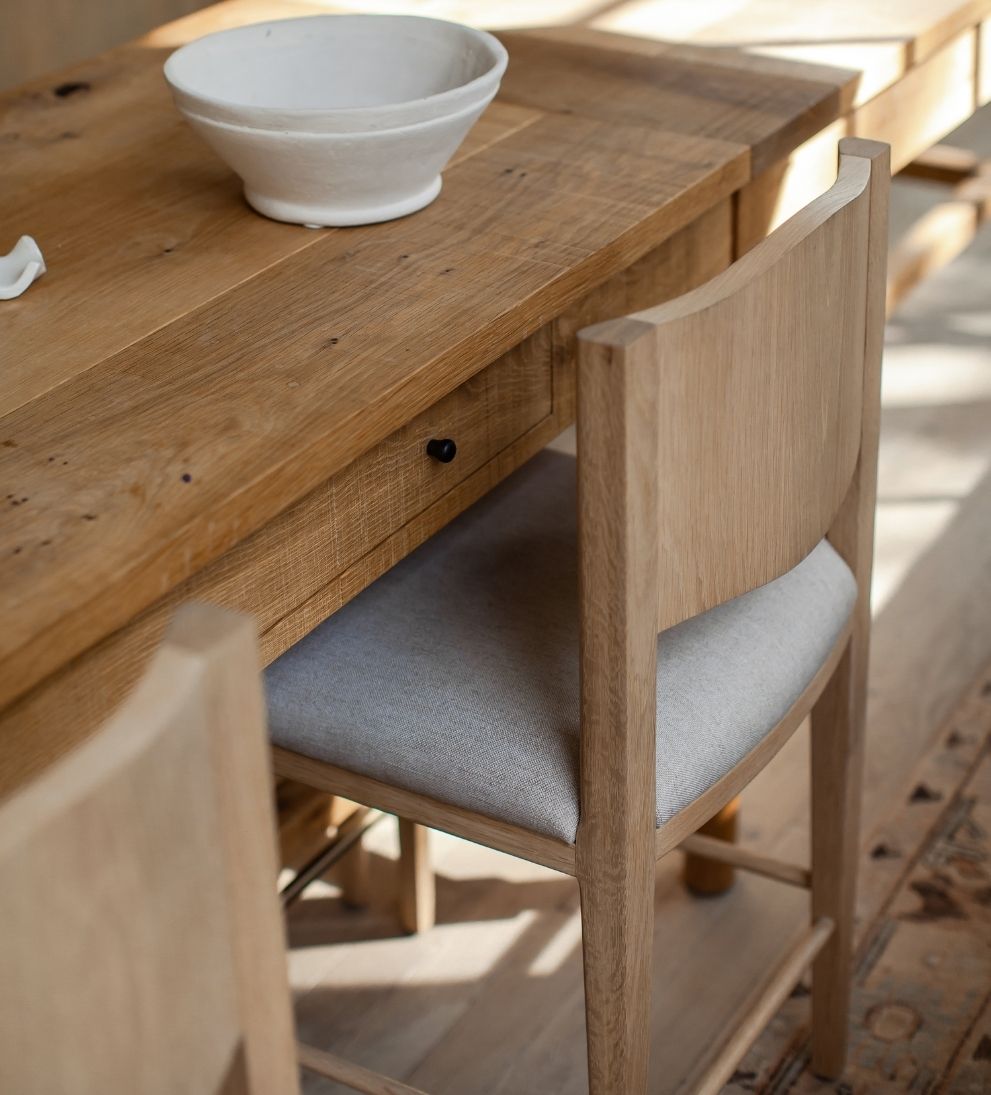 Ophelia White Oak Counter Stool Counter Stools