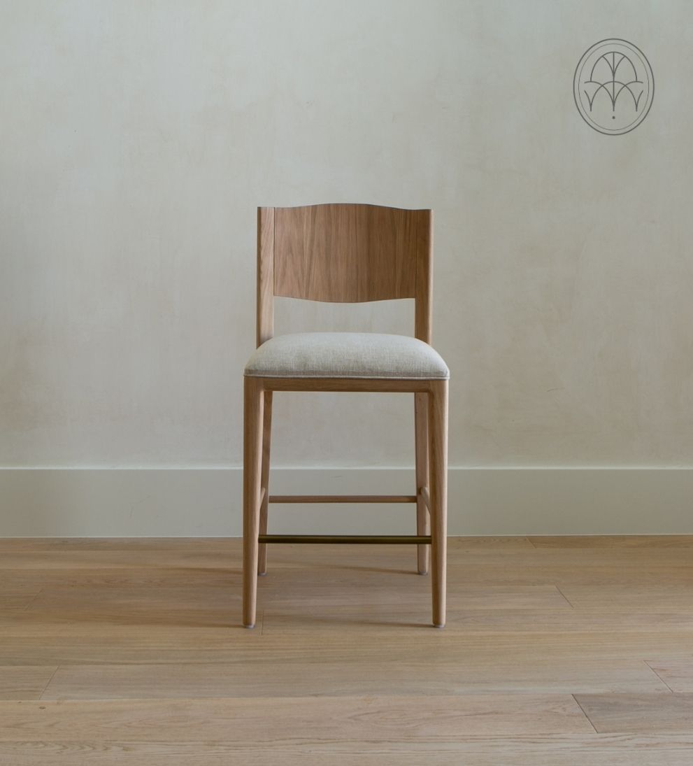 Ophelia White Oak Counter Stool Counter Stools