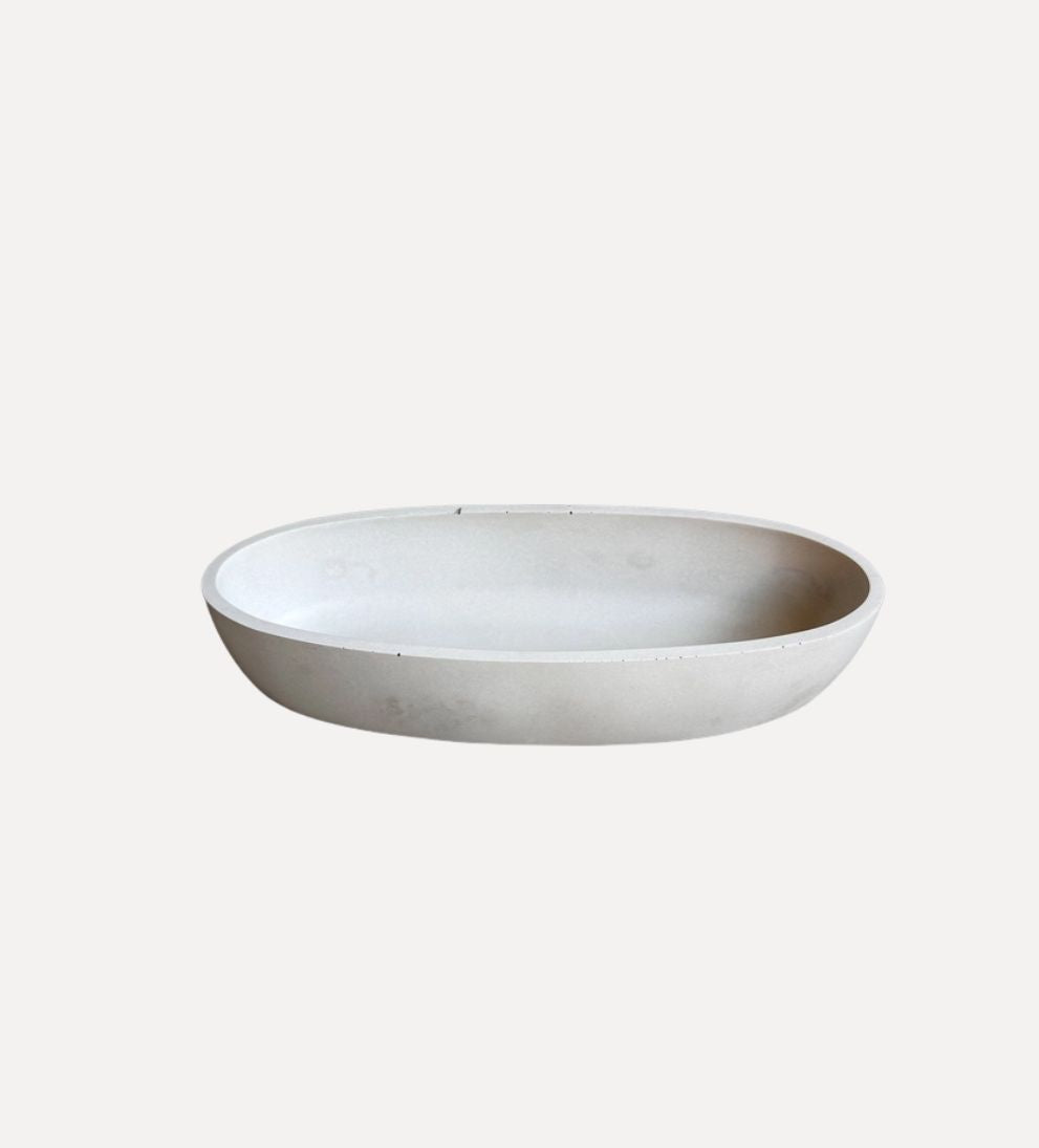 Oval Concrete Tray Trays