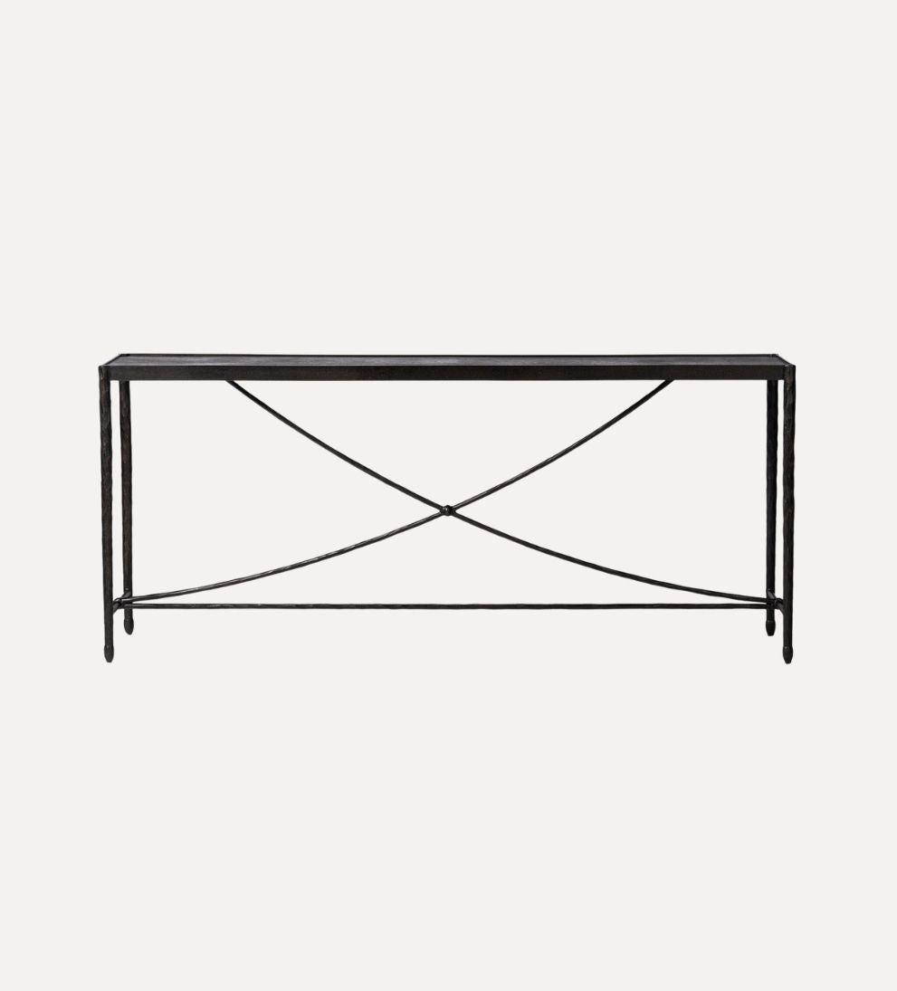 Otto Console Table in Textured Bronze Consoles