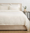 Parker Linen Duvet Cover Set in Cream Bedding