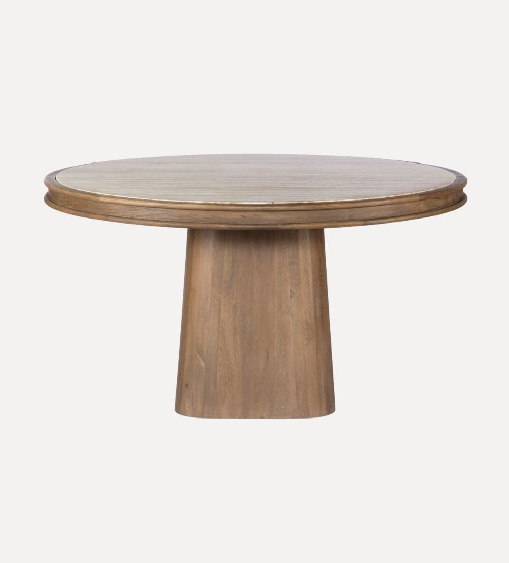 Petra Dining Table in Light Beige Travertine Dining Tables