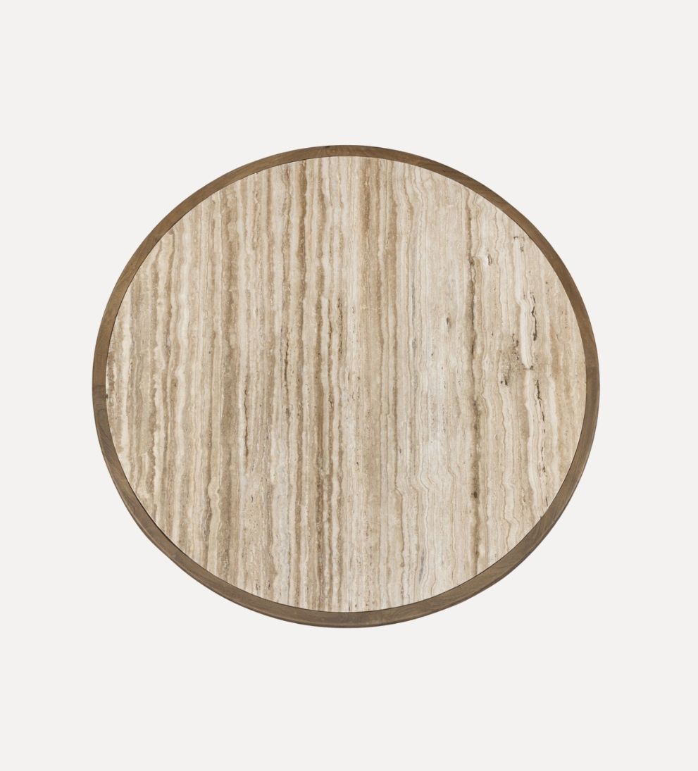 Petra Dining Table in Light Beige Travertine Dining Tables