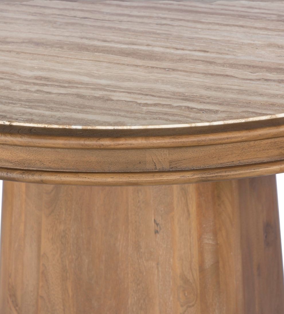 Petra Dining Table in Light Beige Travertine Dining Tables