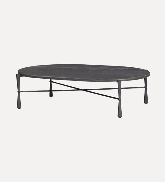Raina Coffee Table in Grey Italian Marble