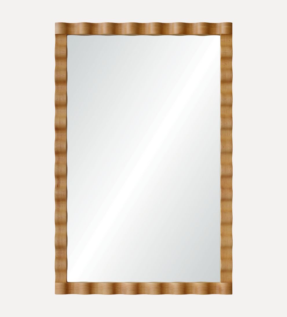 Ravello Edge Mirror in Light Oak Wall Mirrors