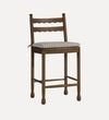 Ronan Counter Stool in Brown Oak