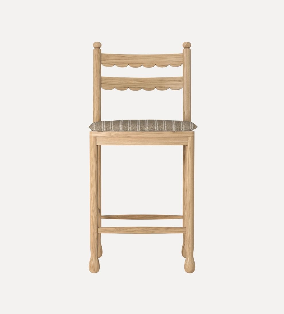 Ronan Counter Stool in White Oak Counter Stools