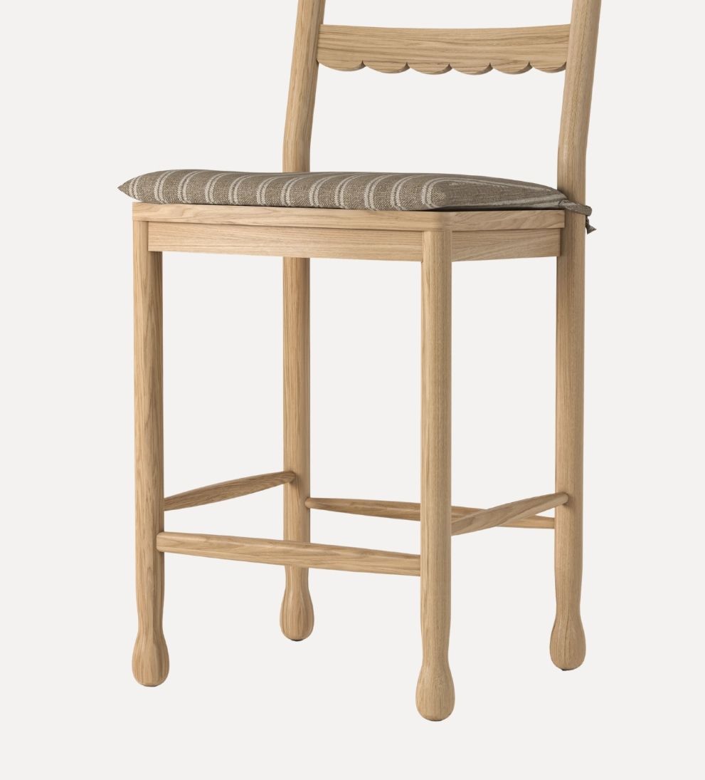 Ronan Counter Stool in White Oak Counter Stools