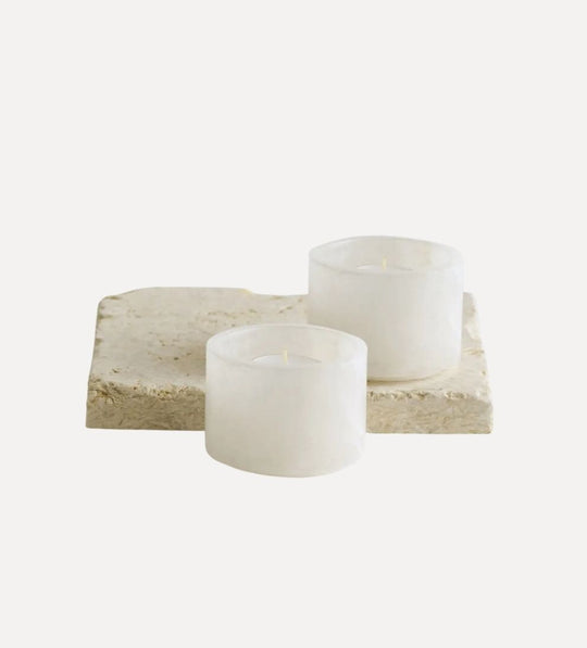 Santo Alabaster Footed Bowls - Set of 2