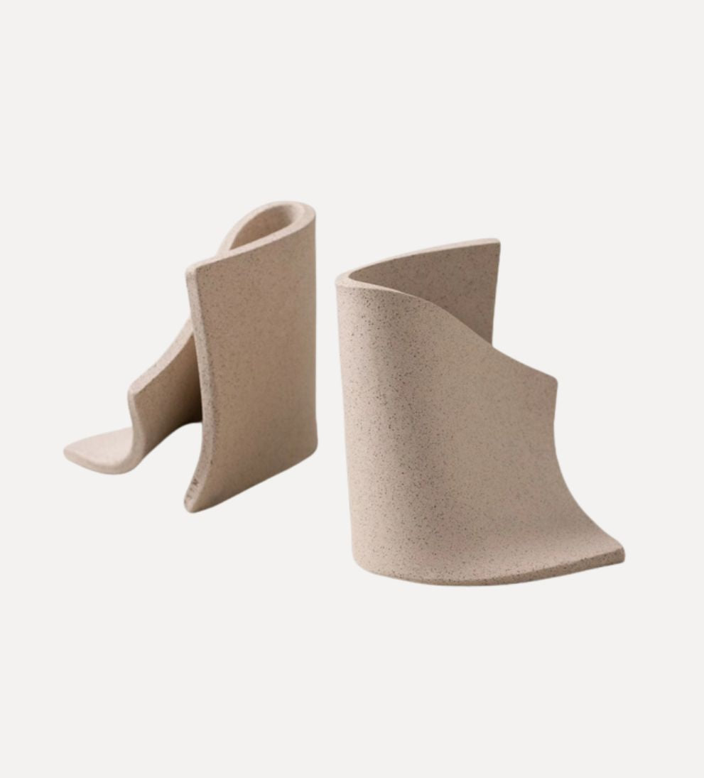 Serra Bookends in Sand Bookends