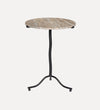 Siobhan End Table in Taupe Marble Side & End Tables