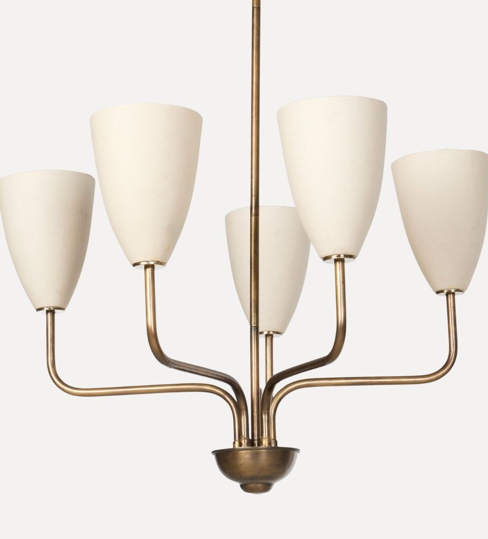 Sonia Chandelier in Aged Brass Pendants + Chandeliers