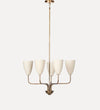 Sonia Chandelier in Aged Brass Pendants + Chandeliers