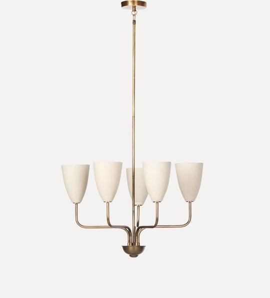Sonia Chandelier in Aged Brass