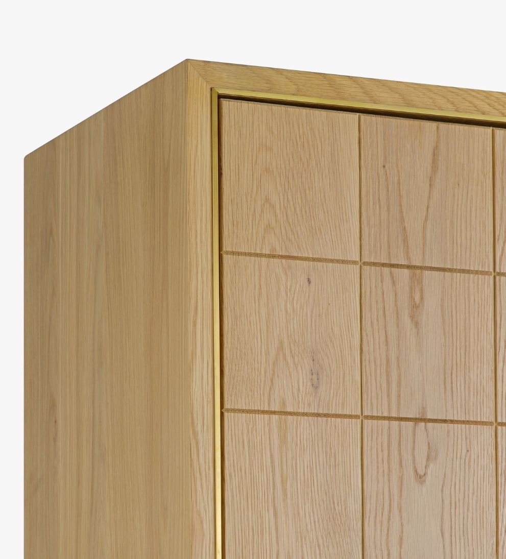 Sorrento White Oak Storage Cabinet Hutches