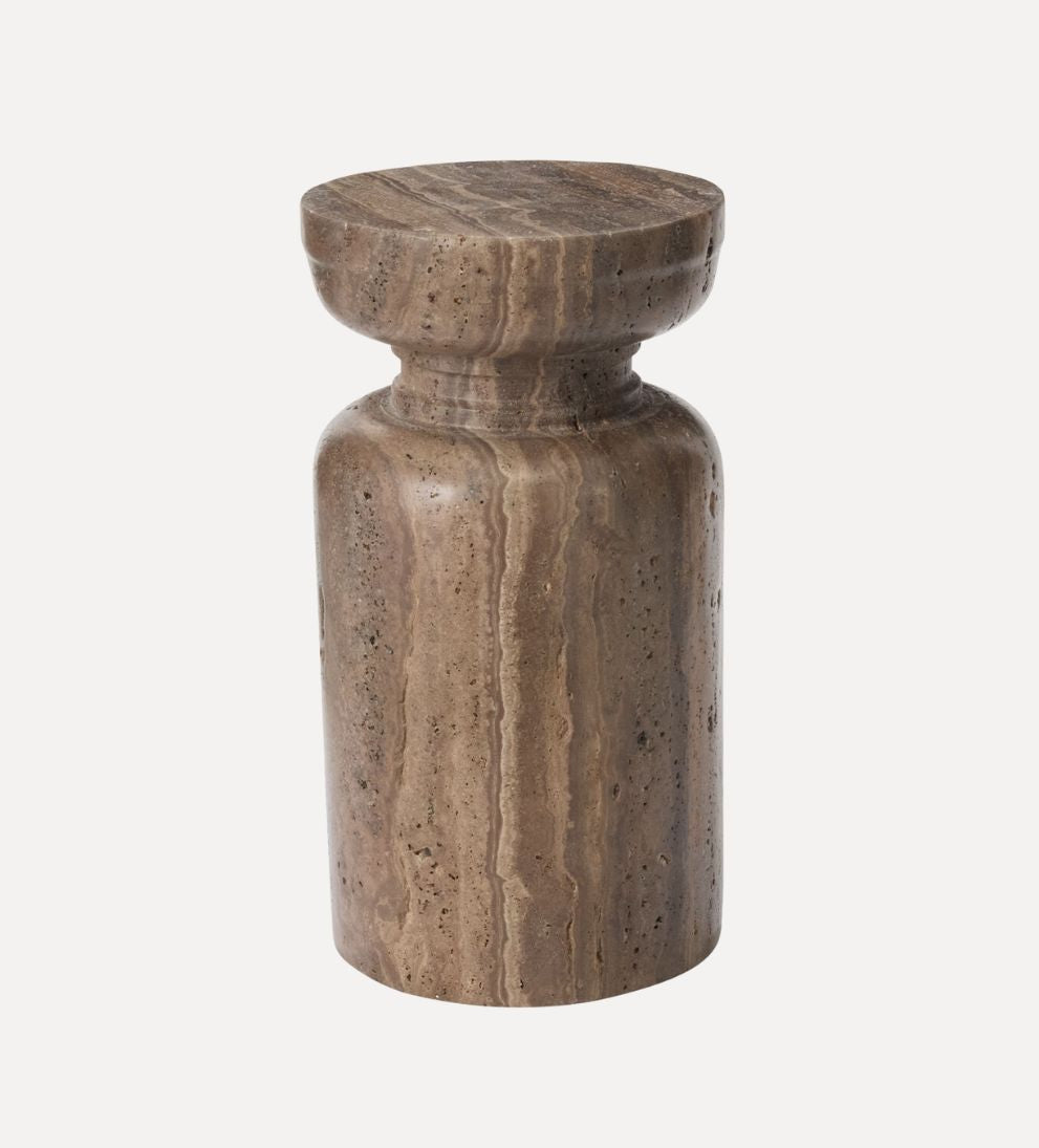 Stone Pedestal Tall Decorative Object