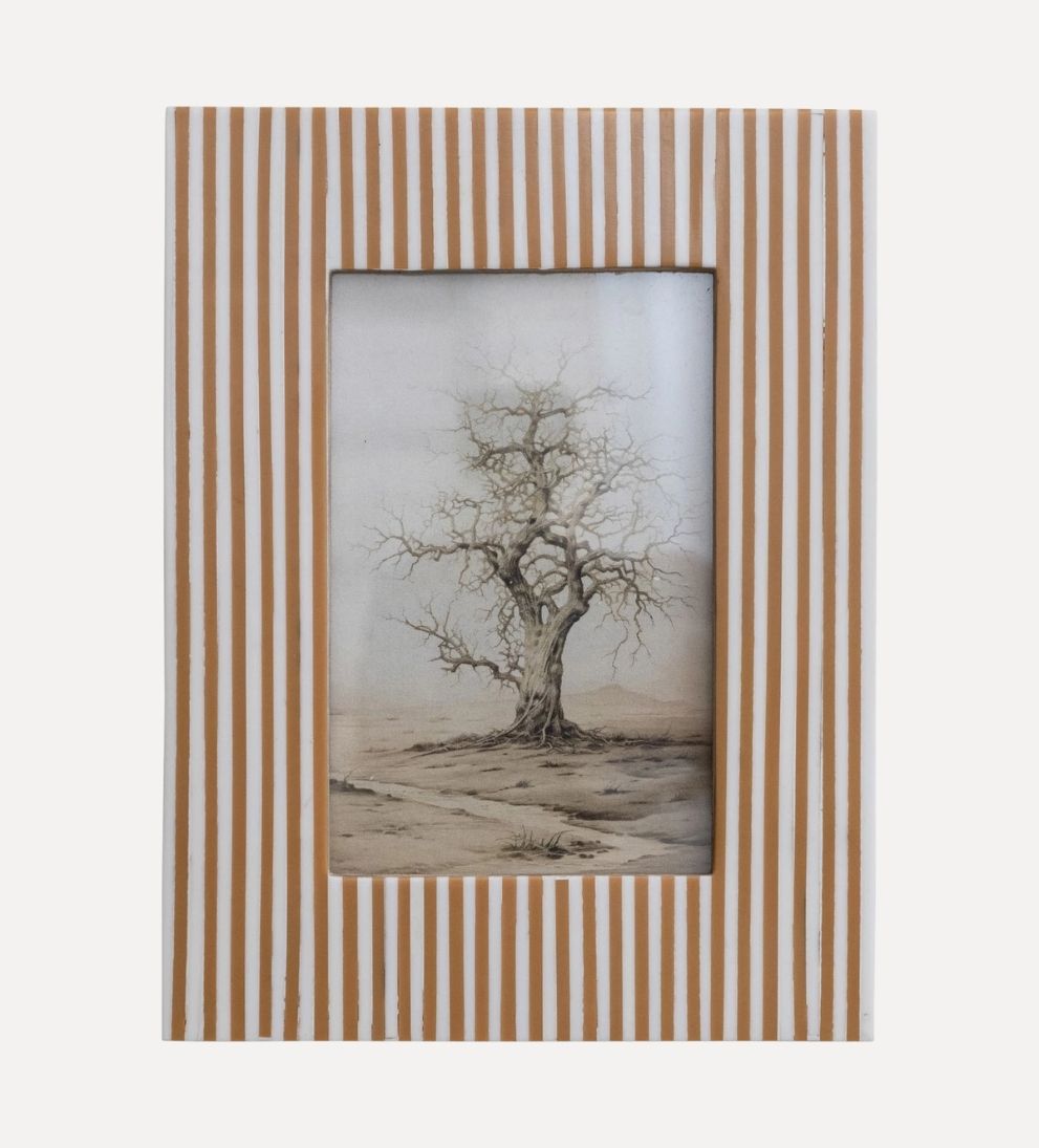 Stripe Resin Photo Frame 4x6 Picture Frames