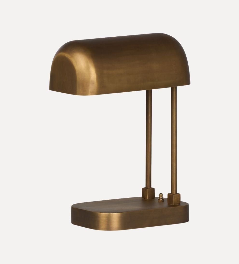 Sutton Table Lamp in Aged Antique Brass Lamps