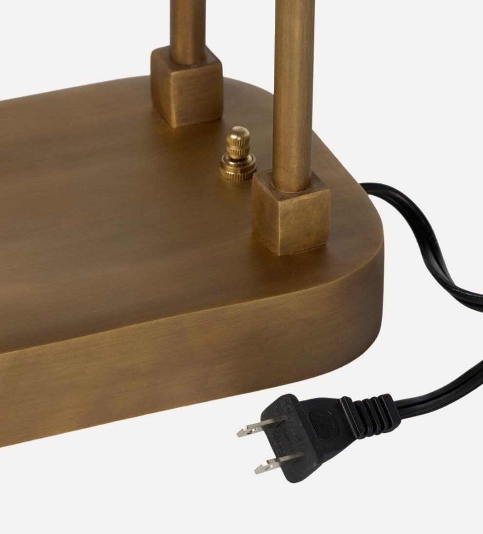 Sutton Table Lamp in Aged Antique Brass Lamps