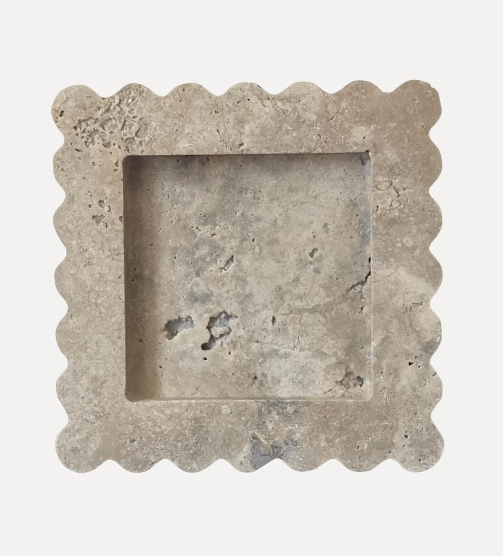 The Box Tray Travertine Trays