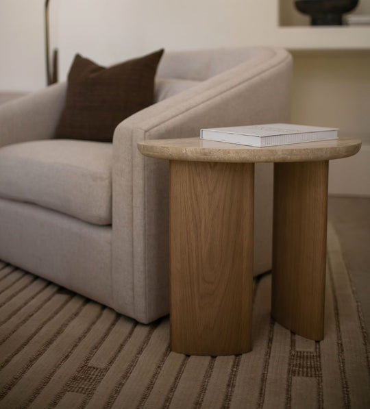 Toulouse Side Table White Oak