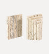Travertine Stepped Bookends Bookends