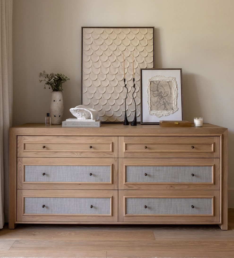 Venice White Oak Large Dresser Dressers