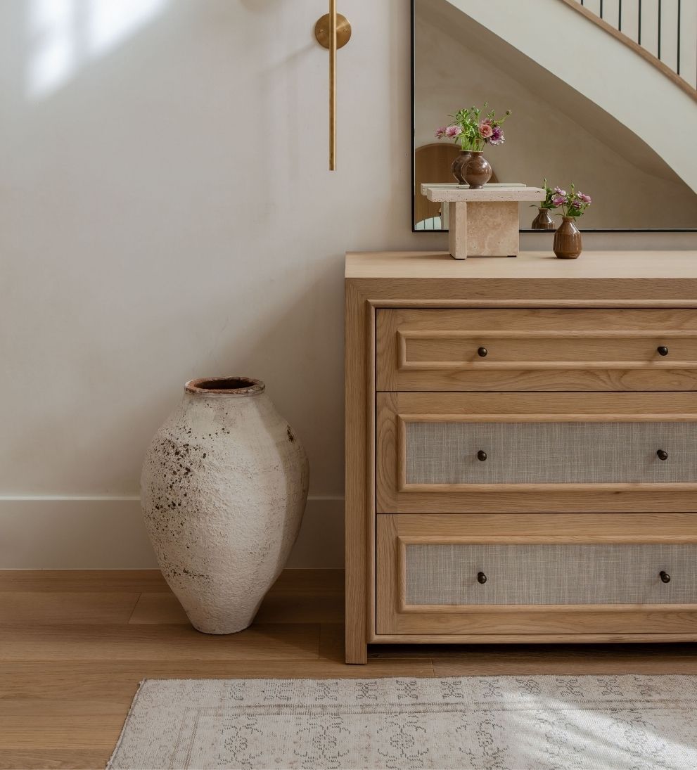 Venice White Oak Large Dresser Dressers