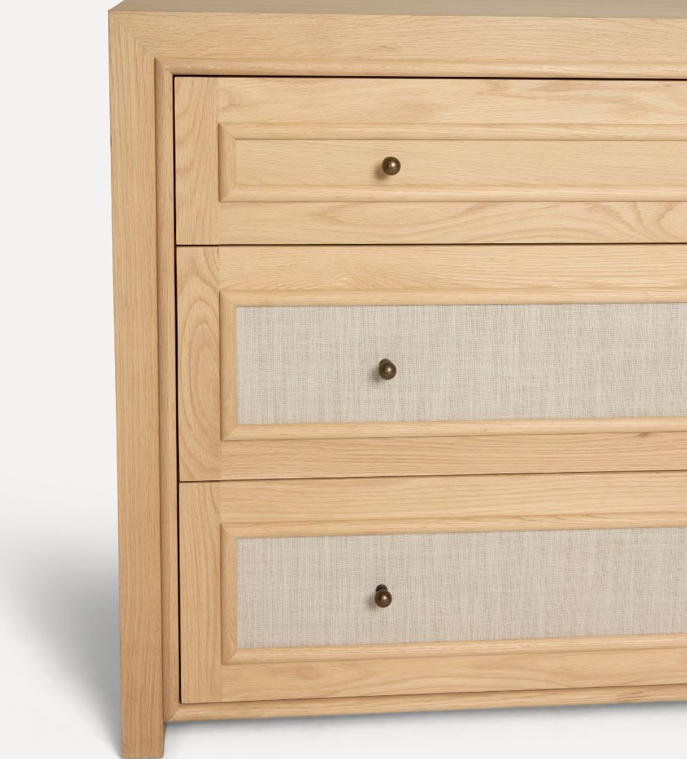 Venice White Oak Large Dresser Dressers