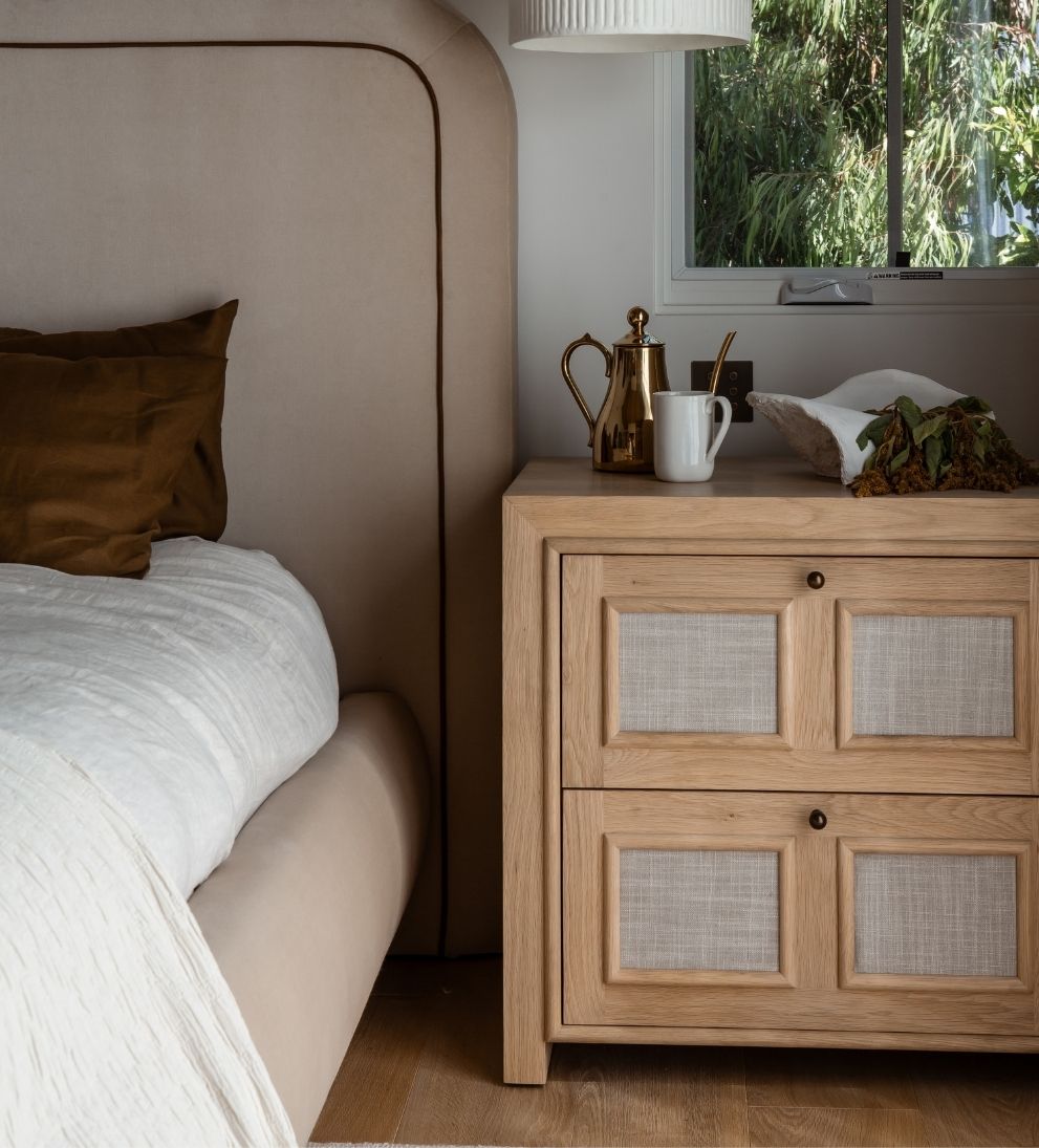 Venice White Oak Large Nightstand Nightstands