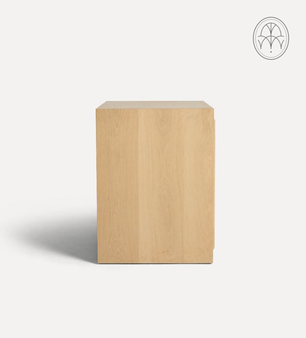Venice White Oak Large Nightstand Nightstands