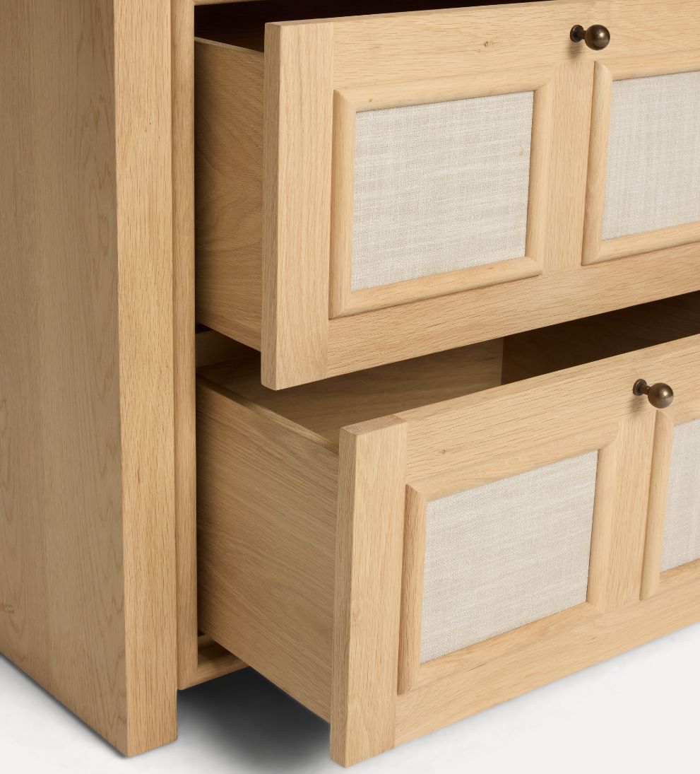 Venice White Oak Large Nightstand Nightstands