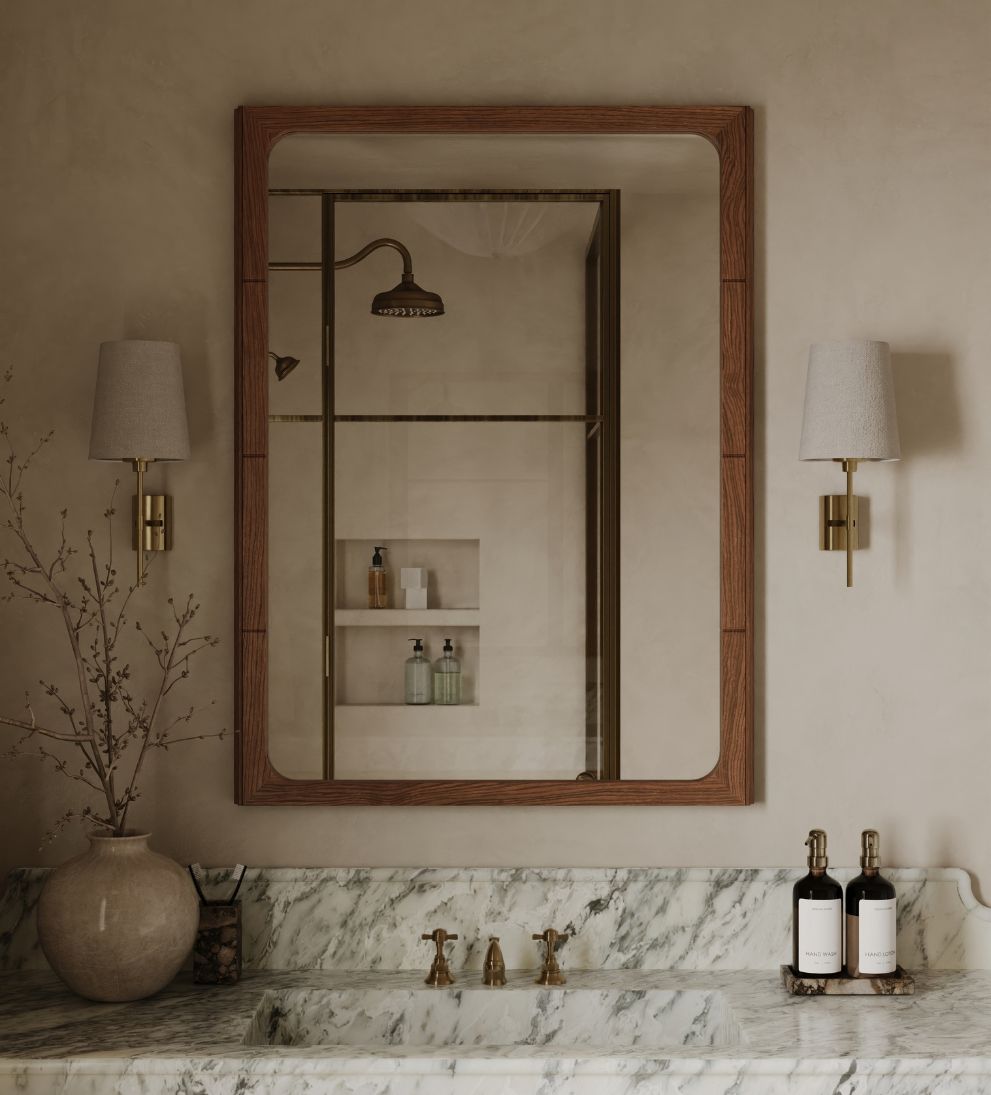 Verona Mirror in Dark Oak Wall Mirrors