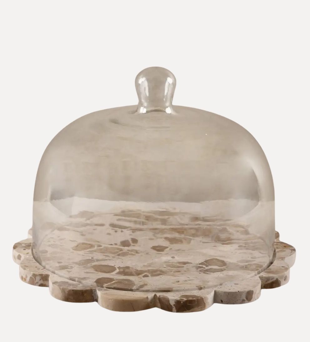 Viola Serving Board with Cloche Serveware