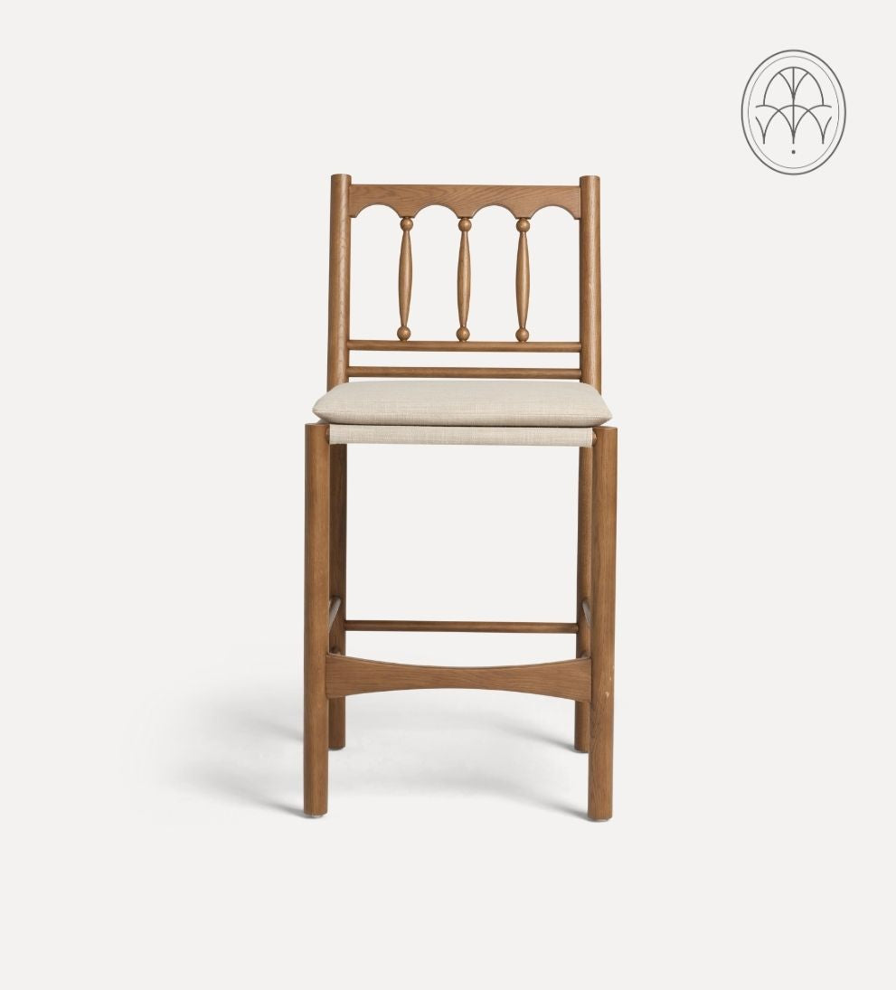 Daffodil Nutmeg Spindle Counter Stool Counter Stools