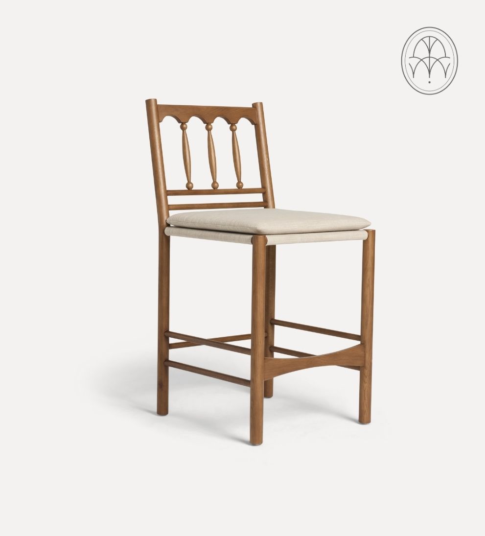 Daffodil Nutmeg Spindle Counter Stool Counter Stools