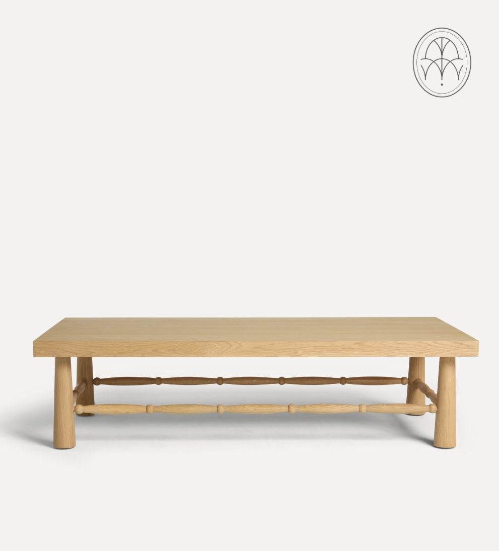 Hydrangea White Oak Spindle Coffee Table Coffee Tables