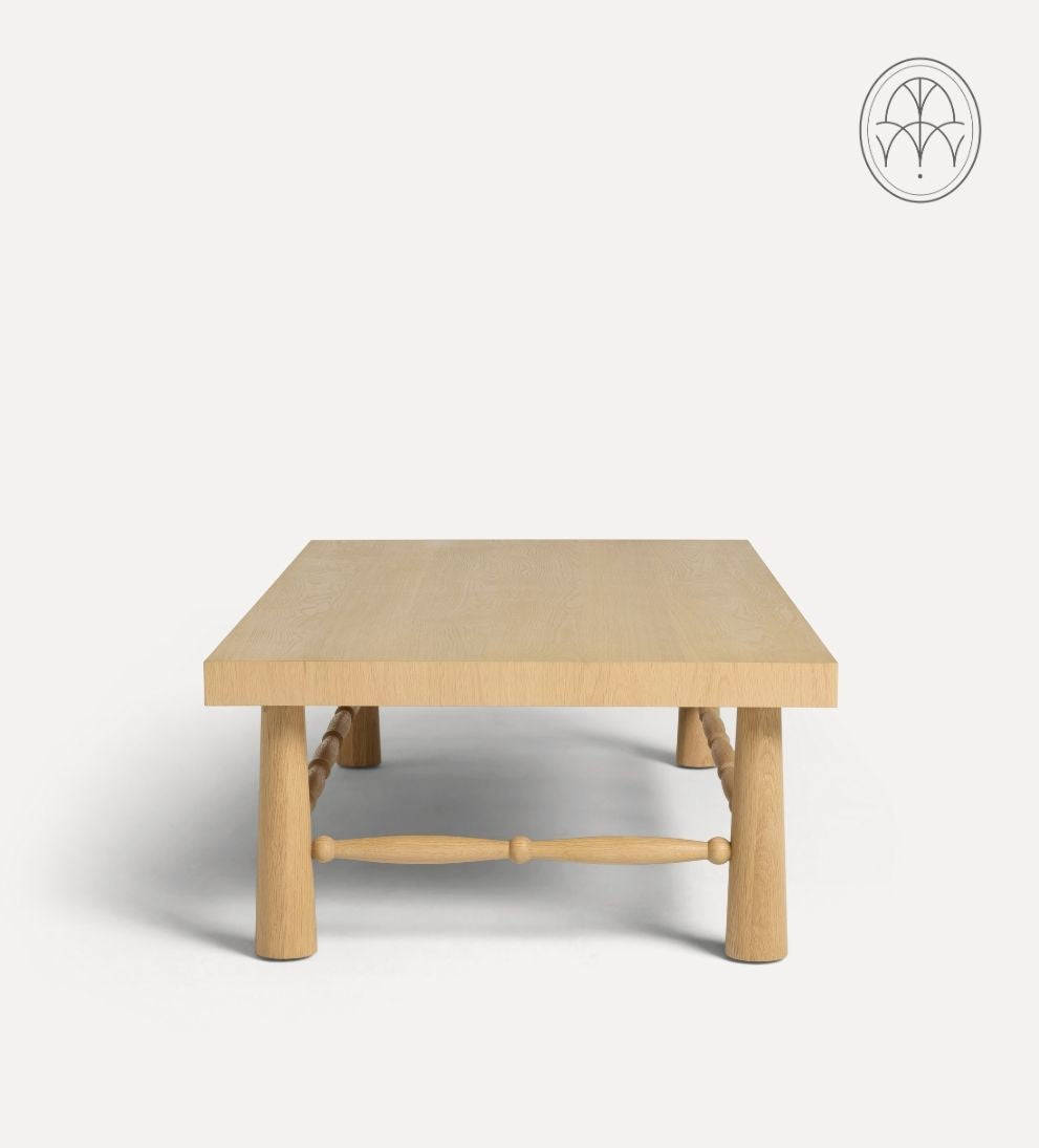 Hydrangea White Oak Spindle Coffee Table Coffee Tables