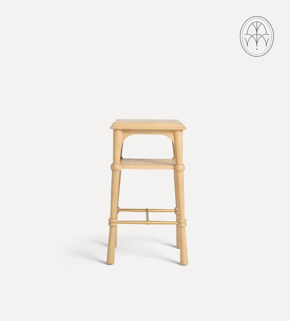 Peony White Oak Shelf Side Table Side Tables