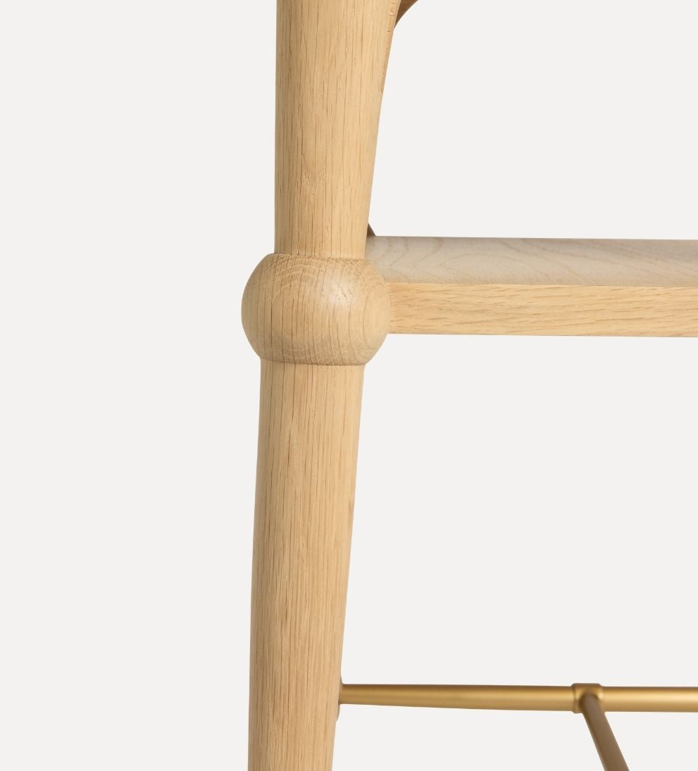 Peony White Oak Shelf Side Table Side Tables