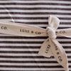 Brown & White Stripes Ruffle Kitchen Dish Towel Kitchen Towels