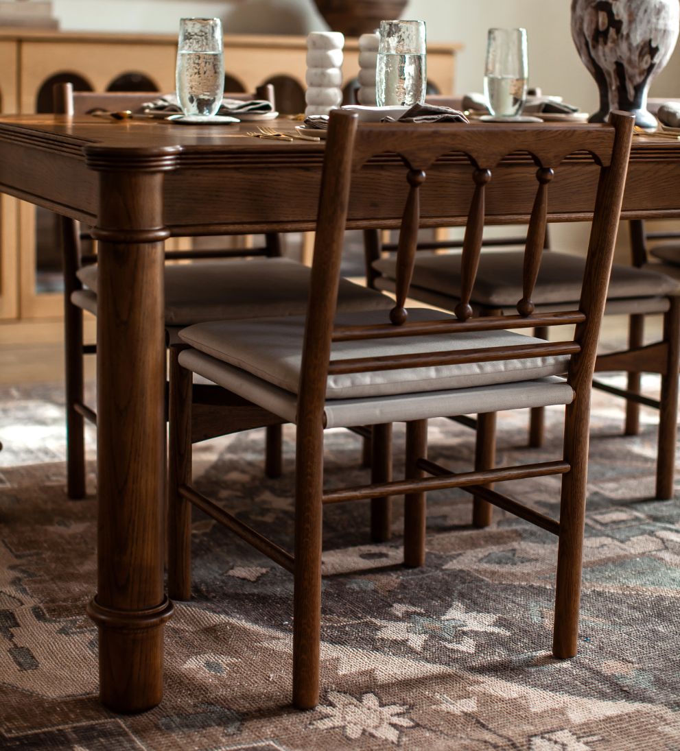 Daffodil Nutmeg Spindle Dining Chair - Set of 2 Dining Chairs