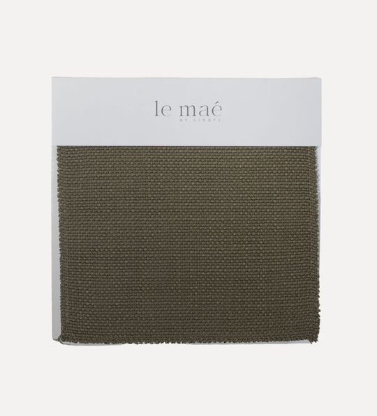 Perennials Olive Linen Sample