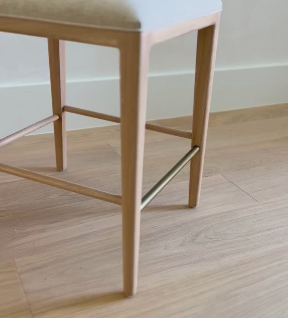 Ophelia White Oak Counter Stool Counter Stools