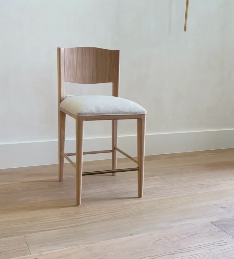 Ophelia White Oak Counter Stool Counter Stools