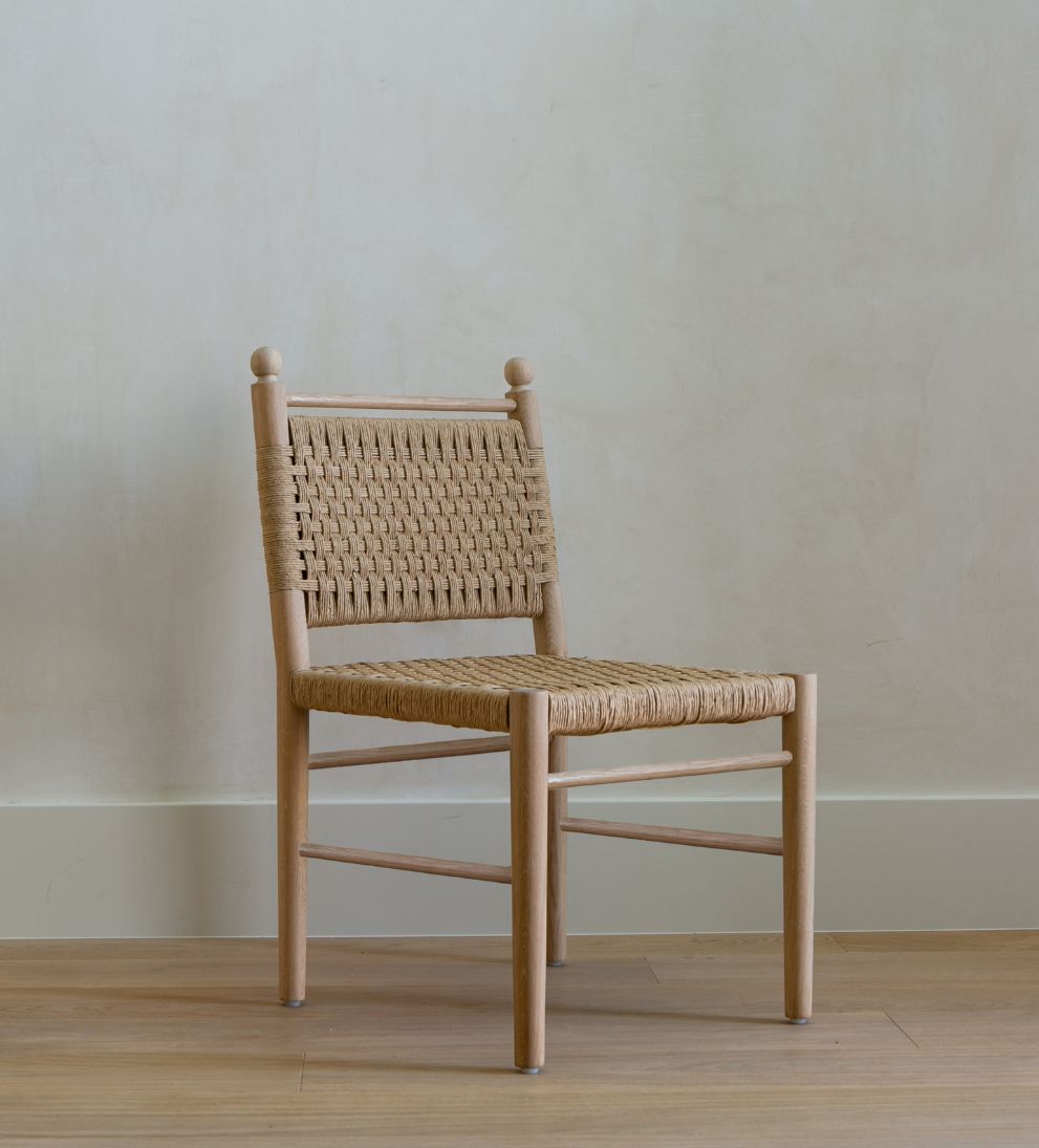 Casie Woven Oak Dining Chair Set of 2 Dining Chairs