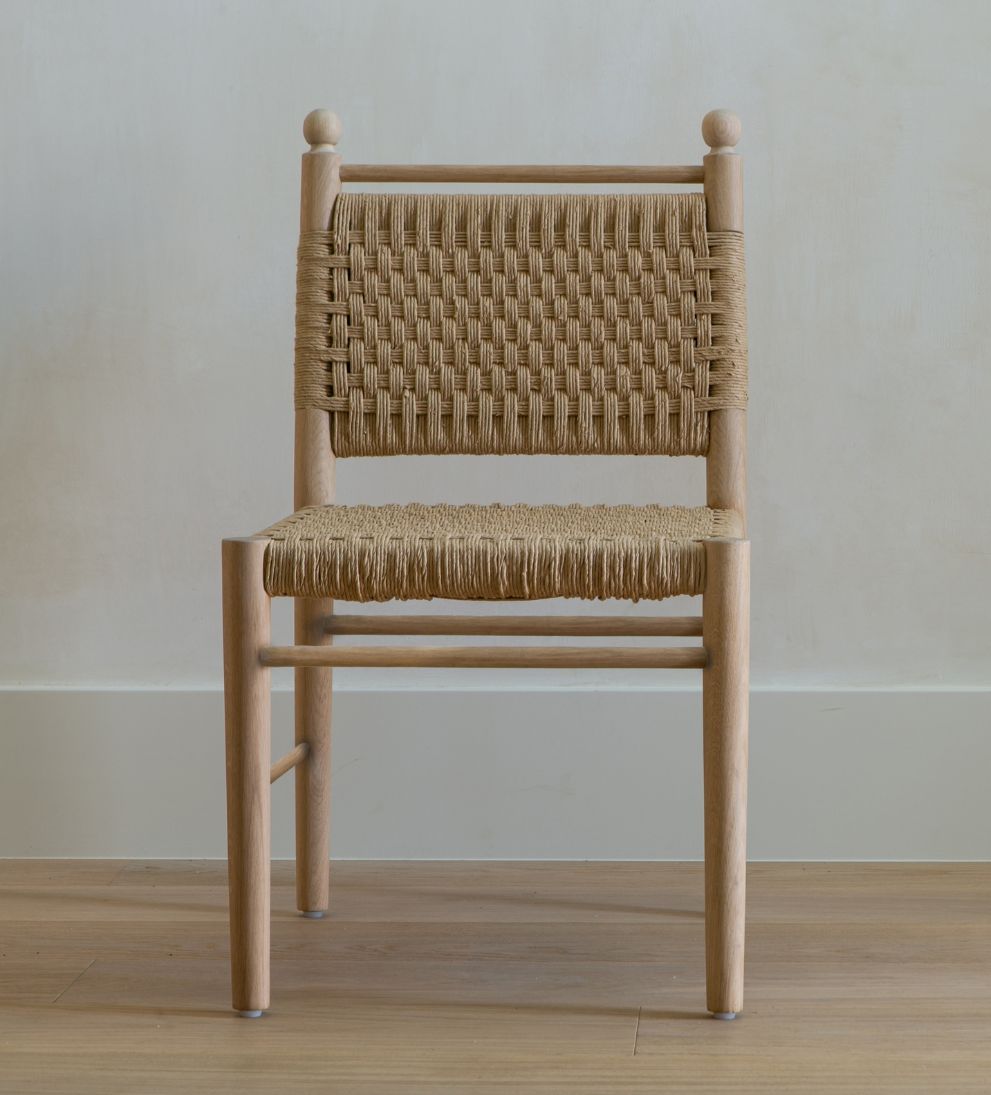Casie Woven Oak Dining Chair Set of 2 Dining Chairs