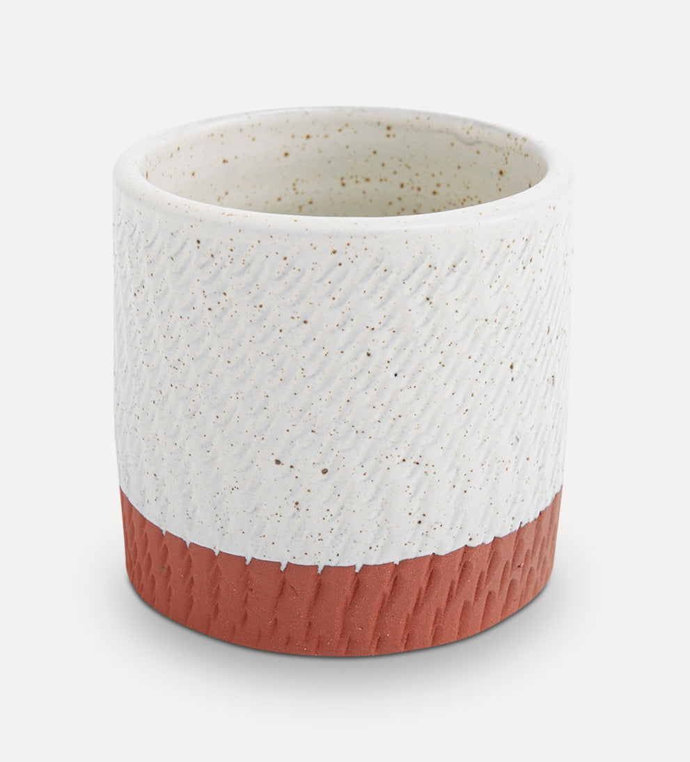 Eliza Speckled Pot Planters + Pots